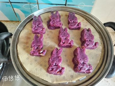 蒸紫薯饼的做法步骤：6