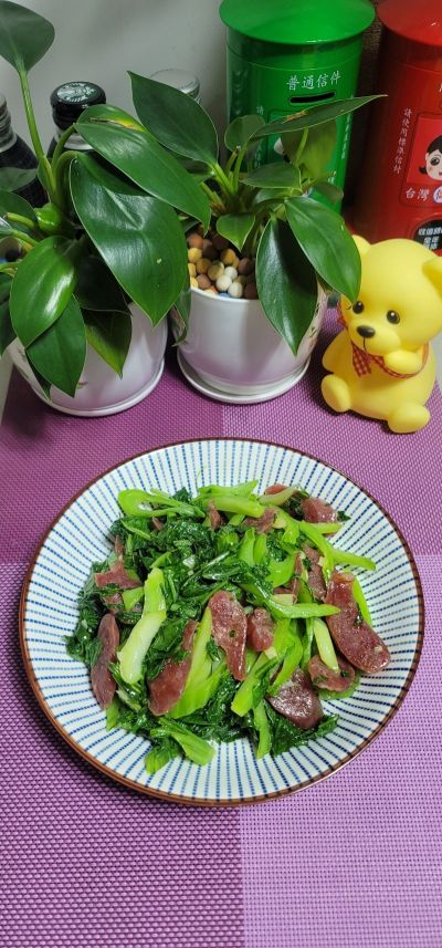 腊肠炒芥菜的做法步骤：11