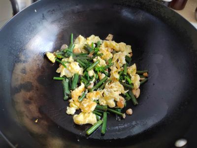 红菜苔炒蛋的做法步骤：5