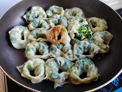 生煎芥菜豆腐馄饨的做法步骤：9