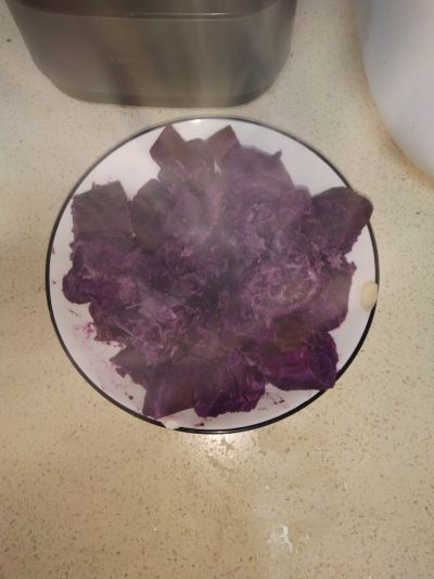 纯天然的紫薯泥的做法步骤：3