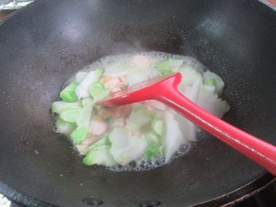 咸鸭蛋炒儿菜的做法步骤：7
