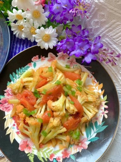 椰菜花炒飯（減肥炒飯）的做法步骤：17