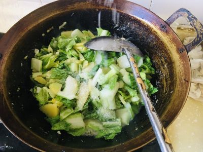 土豆泥熬小白菜的做法步骤：7