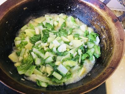 土豆泥熬小白菜的做法步骤：8