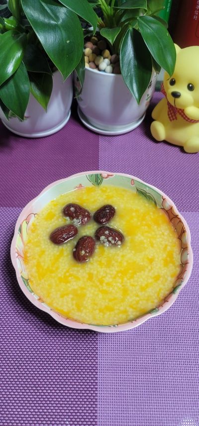红枣南瓜小米粥的做法步骤：6