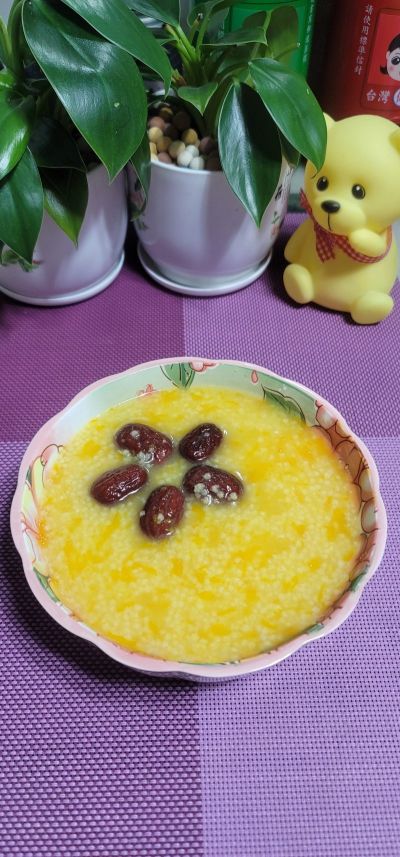 红枣南瓜小米粥的做法步骤：7