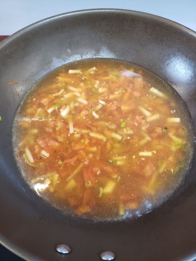 冬日暖食～饺子皮汤面片的做法步骤：11