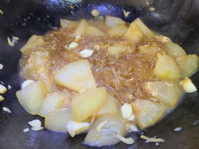 冬瓜虾皮炖粉条的做法步骤：5