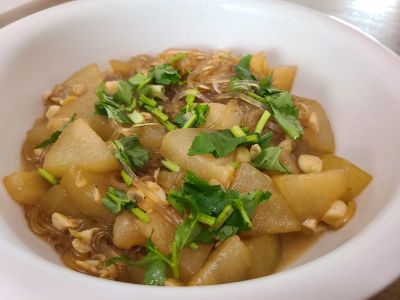 冬瓜虾皮炖粉条的做法步骤：8