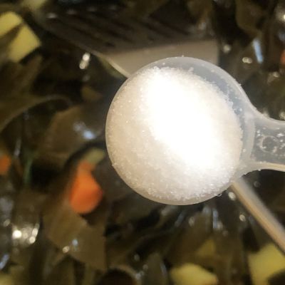 梅花肉海带焖黄豆的做法步骤：14