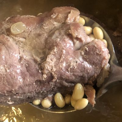 梅花肉海带焖黄豆的做法步骤：8