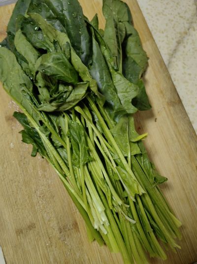 清水菠菜的做法步骤：1